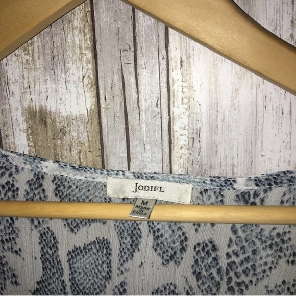 Jodifl Sheer Snake Print Blouse - Picture 4 of 5